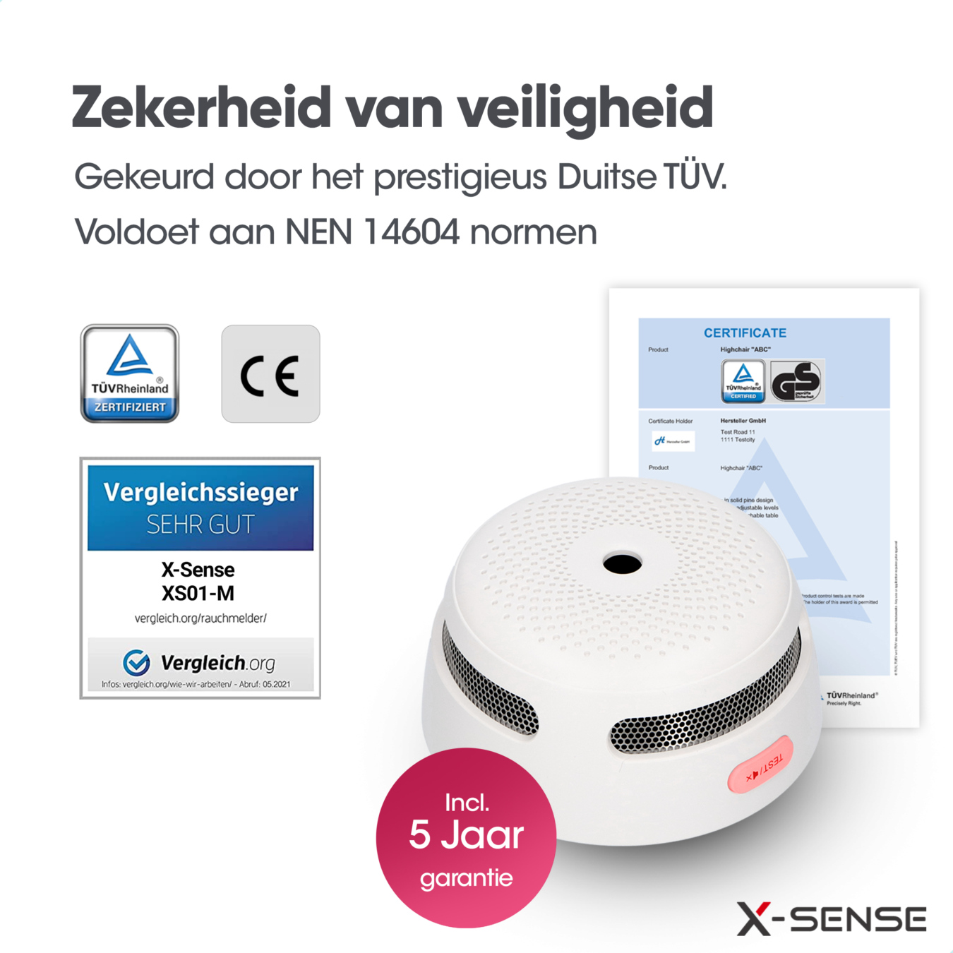 Koop X-Sense XS01-M Slimme rookmelders - Link+ Pro 10-pack